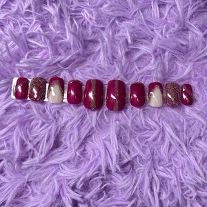 Evening glam press on nails